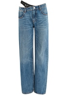 Alexanderwang.t Underwear-effect Straight-leg Jeans Blue