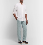 Onia - Slub Linen Drawstring Trousers - Light blue