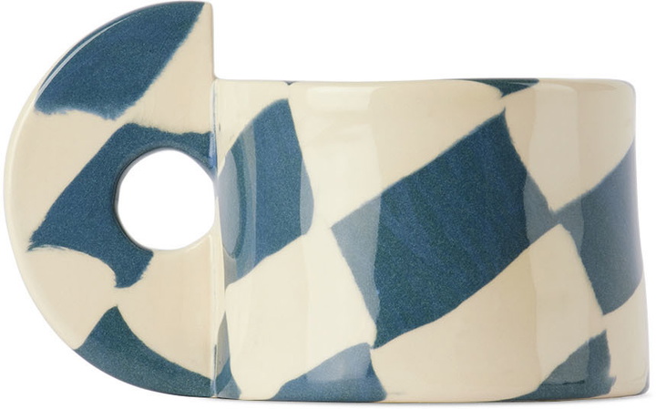 Photo: Henry Holland Studio Blue & White Check Mug