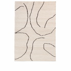 ferm LIVING Gesso Jute Rug - 140x200cm in Off-White/Dark Fig 