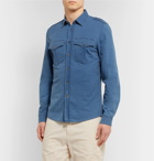 Brunello Cucinelli - Slim-Fit Cotton-Chambray Shirt - Blue