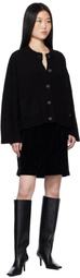 Holzweiler Black Wool Wide Cardigan