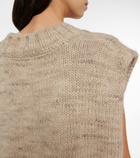 Maison Margiela Alpaca, cotton, and wool sweater vest