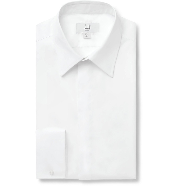 Photo: Dunhill - White Double-Cuff Cotton Shirt - White