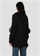 Ottolinger - Panelled Knit Sweater in Black