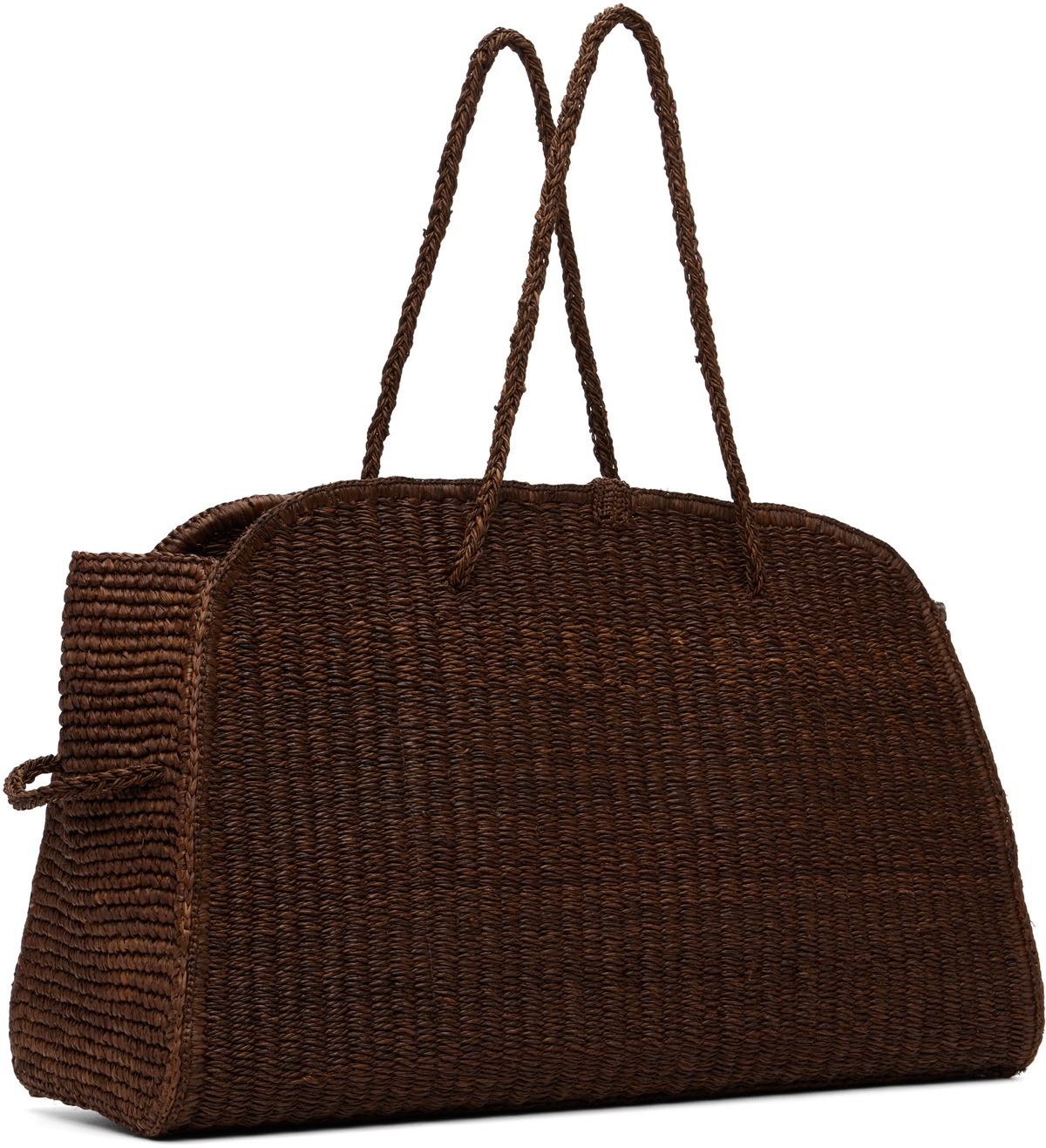 JACQUEMUS Brown 'The large raffia Turismo' Tote