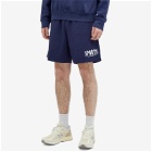 Sporty & Rich Men's Sports Gym Shorts in Navy/White