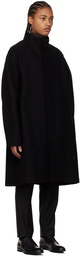 ZEGNA Black Oversized Coat