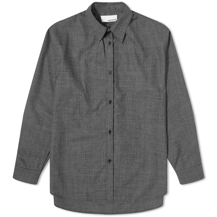 Photo: Sage Nation Men's Chilsholm Oversized Shirt in Micro Checkerboard