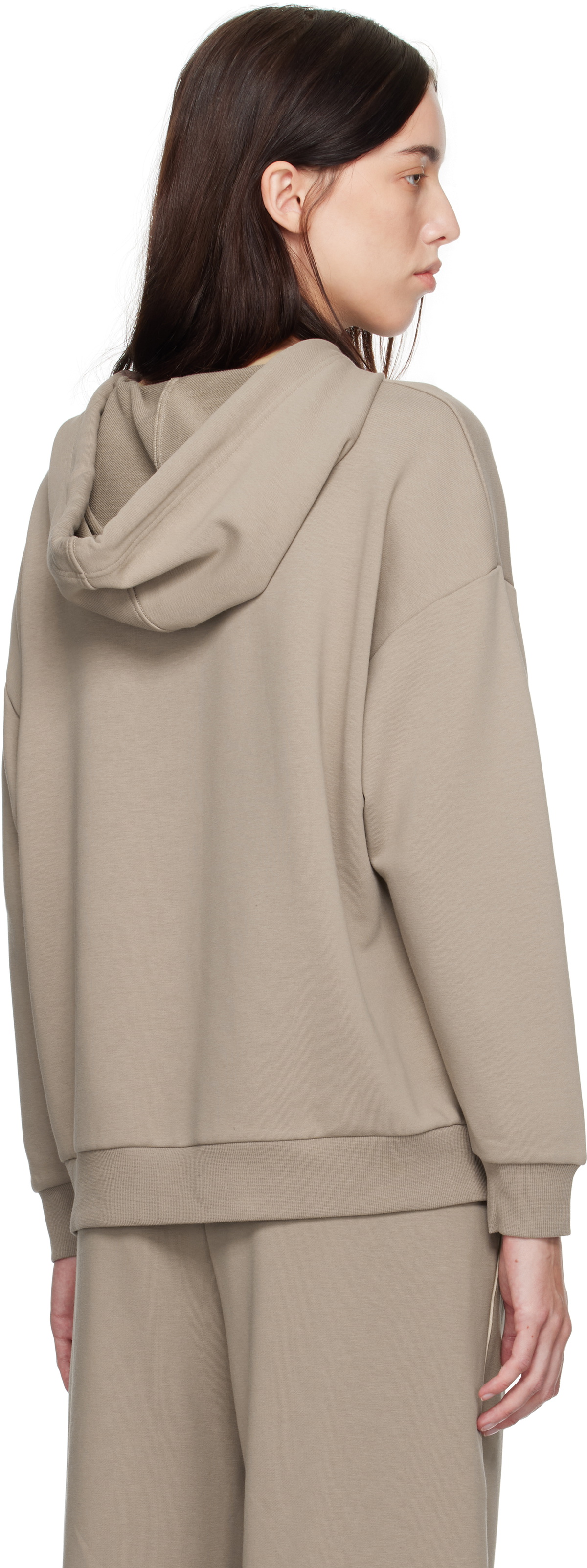 Max Mara Leisure Taupe Flipper Hoodie
