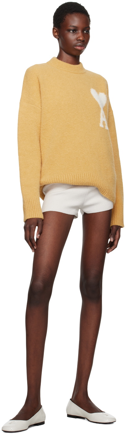 AMI Paris Yellow Ami de Cœur Sweater AMI