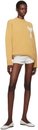 AMI Paris Yellow Ami de Cœur Sweater