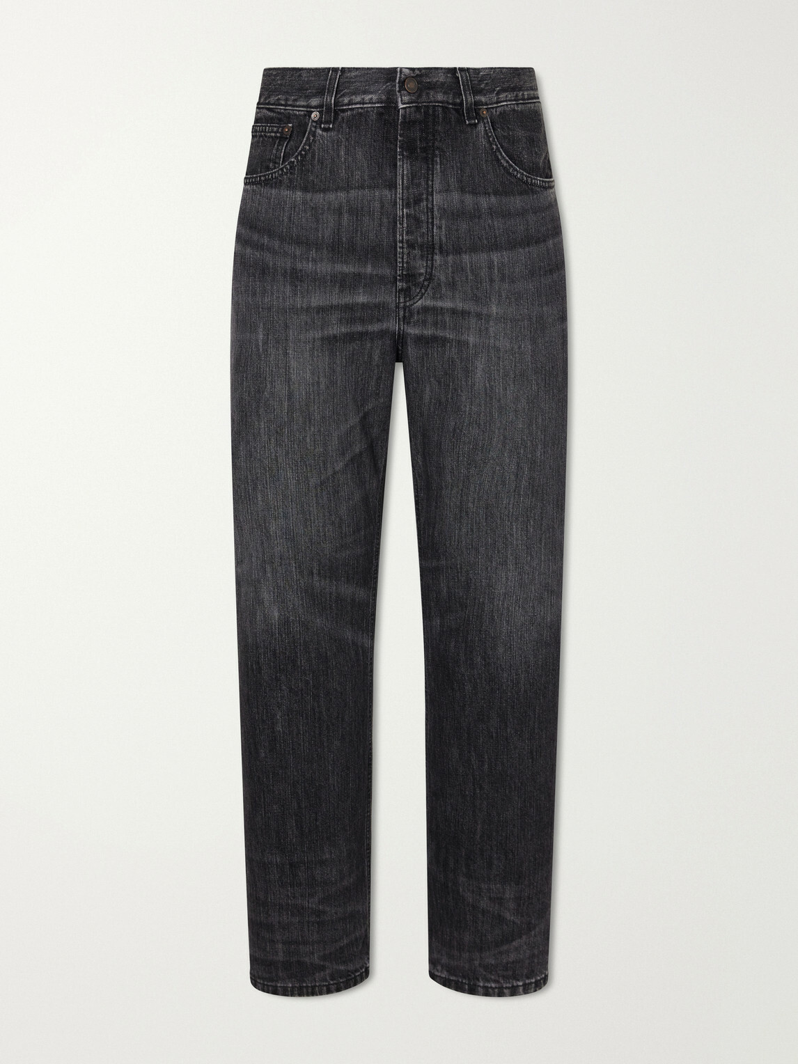 Jeanerica - Vega Straight-Leg Recycled Cotton-Blend Jeans - Black