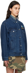 Song for the Mute SSENSE Exclusive Blue Oversized Denim Jacket