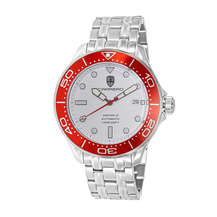 Photo: Torino Carrero Avatar Automatic White Dial Mens Watch JC1S6161WT_RD