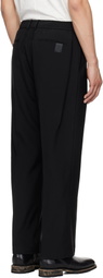 N.Hoolywood Black Wide Tapered Easy Trousers
