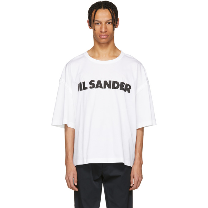 Jil Sander White Logo T-Shirt Jil Sander