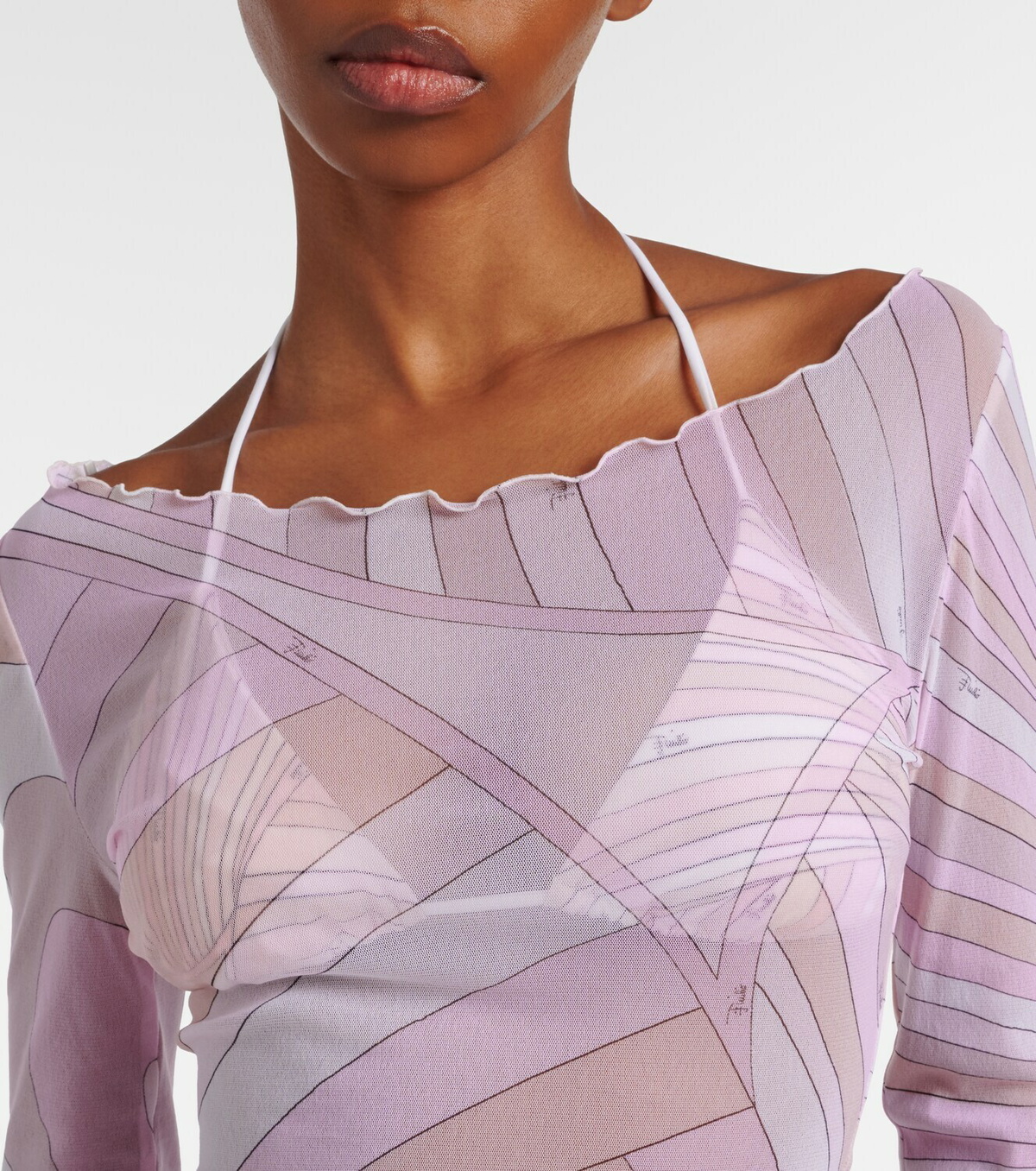 Pucci Iride tulle top
