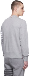 Thom Browne Grey 4-Bar Classic Sweatshirt