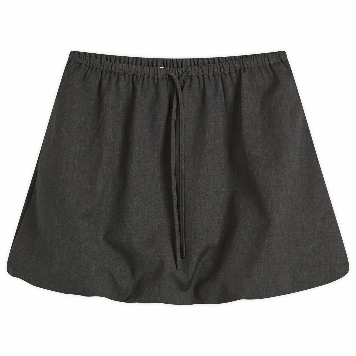 Samsøe Samsøe Women's Saroko Drawstring Waist Mini Skirt in Dark Grey Melange
