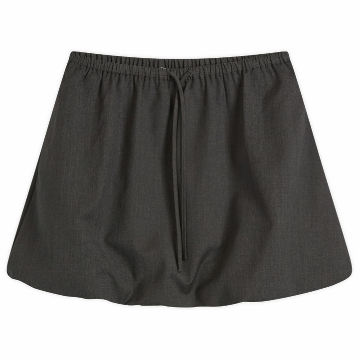 Photo: Samsøe Samsøe Women's Saroko Drawstring Waist Mini Skirt in Dark Grey Melange
