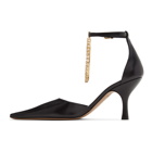 JW Anderson Black Crystal Charm Heels