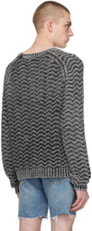GUESS USA Gray Herringbone Sweater