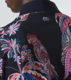 Etro Printed cotton piqué polo shirt
