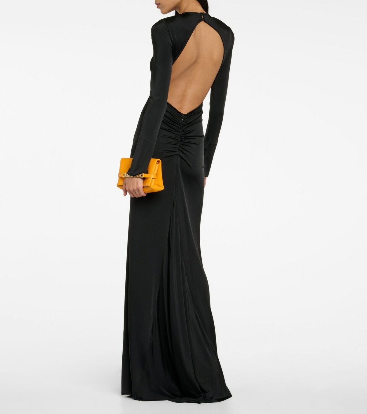 Victoria Beckham Gathered jersey maxi dress Victoria Beckham