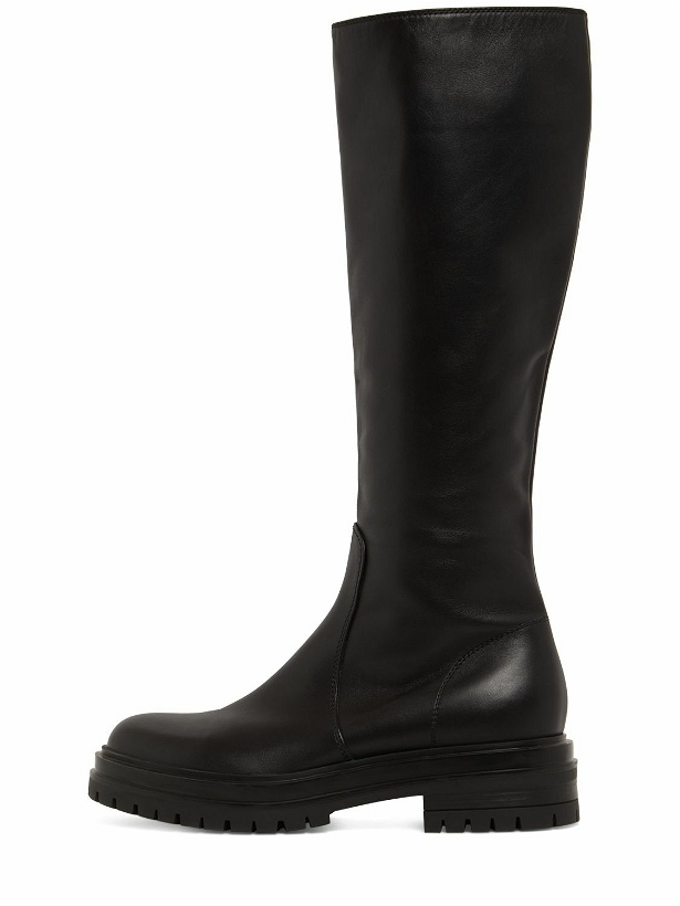 Photo: GIANVITO ROSSI - 20mm Rogue Leather Tall Boots