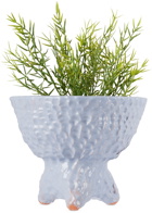 GERSTLEY Blue Tripod Planter