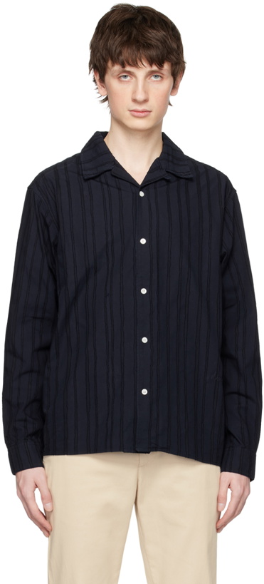 Photo: Norse Projects Navy Carsten Stripe Shirt