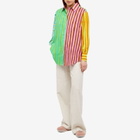 ALÉMAIS Women's Bobbie Spliced Shirt in Multi