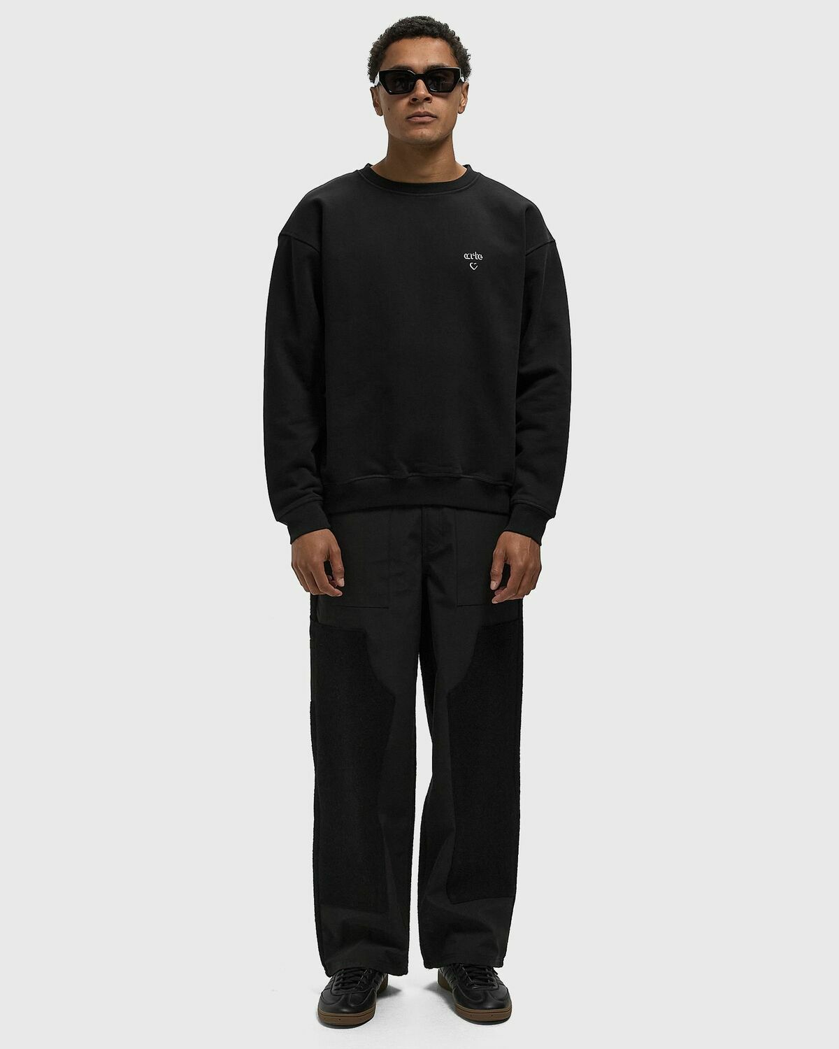 Arte Antwerp Arte Heart Crewneck Black Mens Sweatshirt