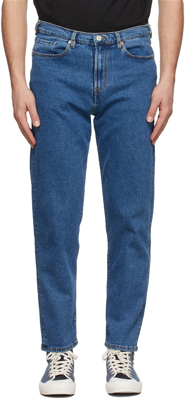 Photo: PS by Paul Smith Blue Tapered Fit Jeans