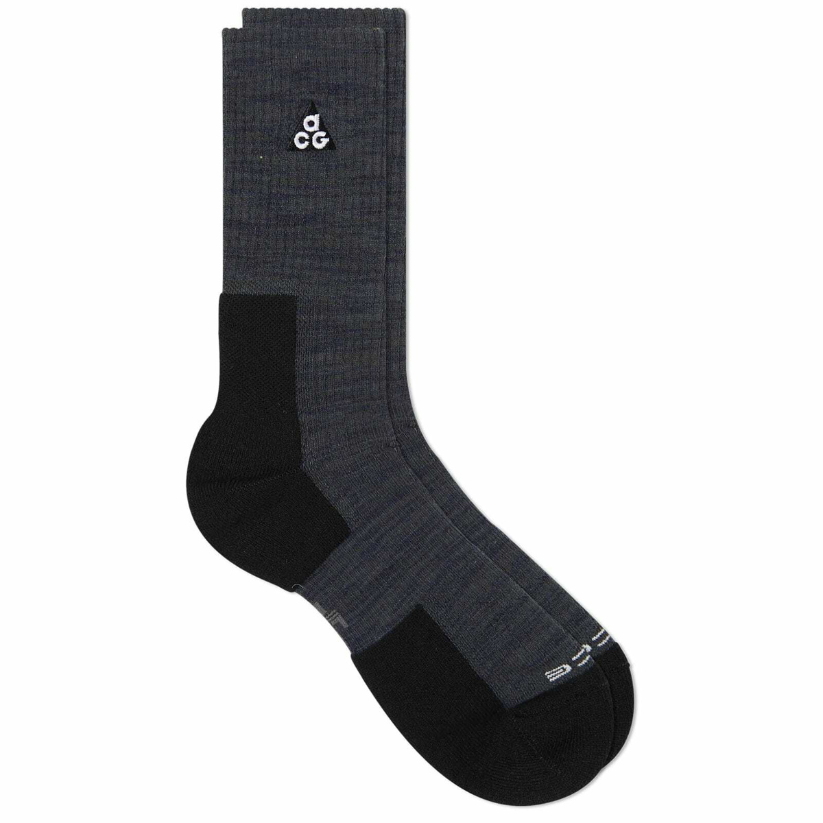 Nike ACG Cushioned Crew Sock in Anthracite/Volt Nike