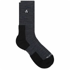 Nike ACG Cushioned Crew Sock in Anthracite/Volt