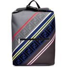 Fendi Grey and Multicolor Forever Fendi Backpack