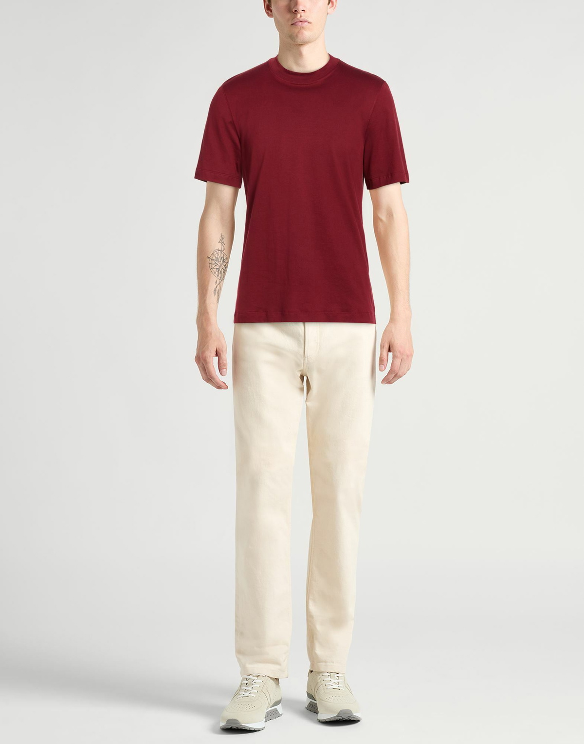 Brunello Cucinelli Mens T-shirt Brick