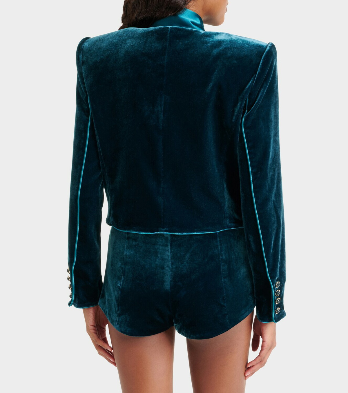 Retrofête Menlo velvet micro shorts