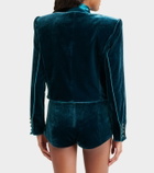 Retrofête Menlo velvet micro shorts