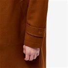 Foret Men's Shelter Wool Long Coat in Brown