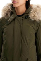 WOOLRICH luxury arctic parka with fur Khaki