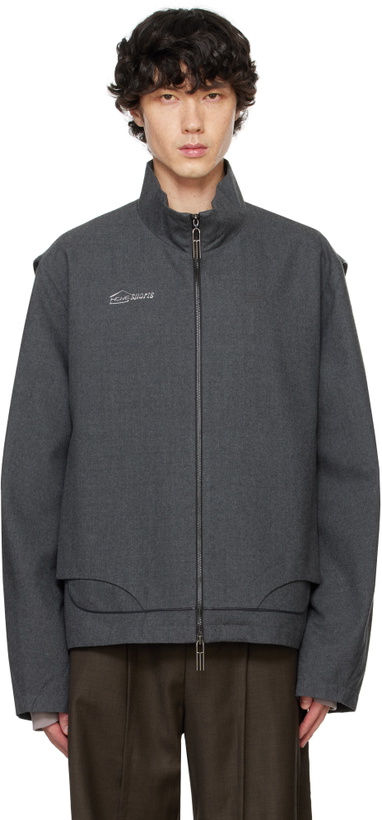 Photo: NAMESAKE Gray Garnett Track Jacket