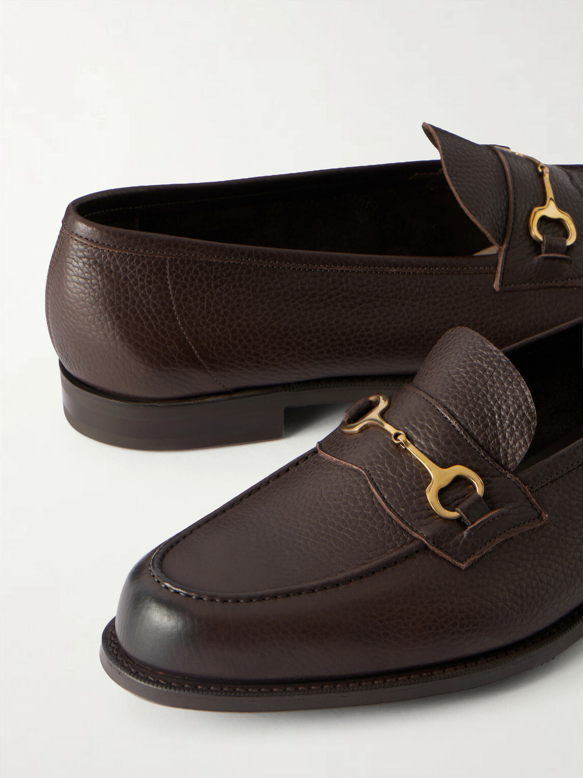 Edward Green - Putney Horsebit-Embellished Full-Grain Leather Loafers - Brown