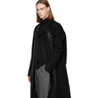 Rick Owens Black Wrap Coat