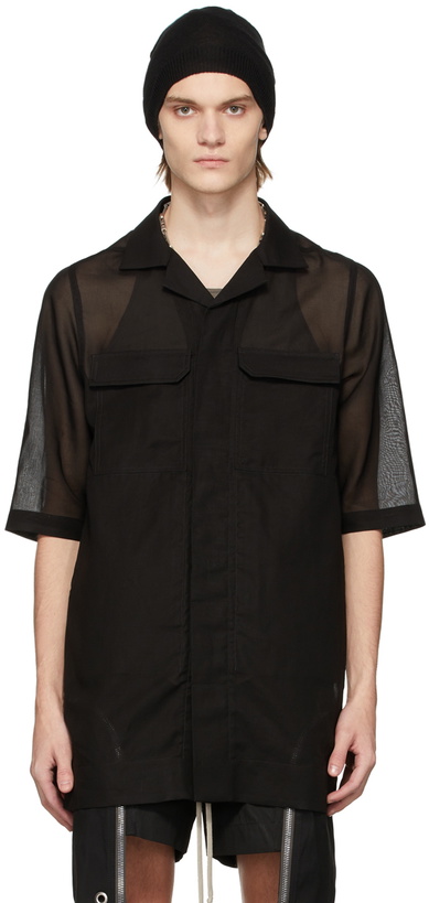 Photo: Rick Owens Black Organy Magnum Shirt