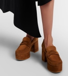 Gianvito Rossi Jenna suede loafer pumps