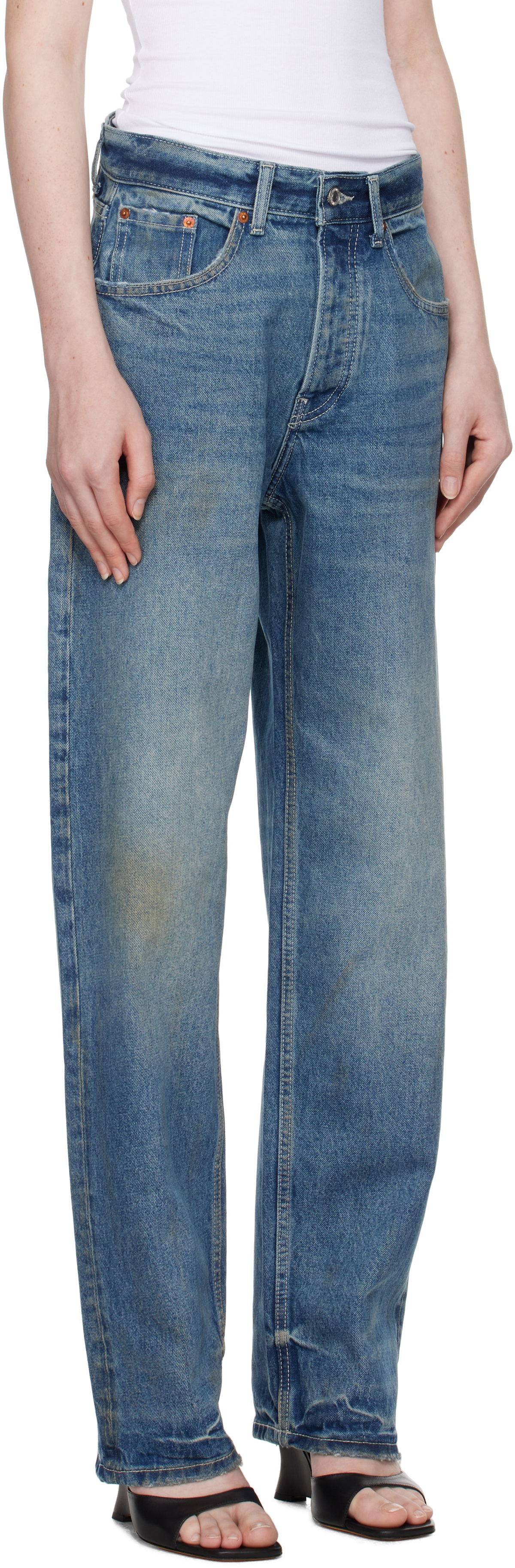Aya Muse Blue Baggy Jeans