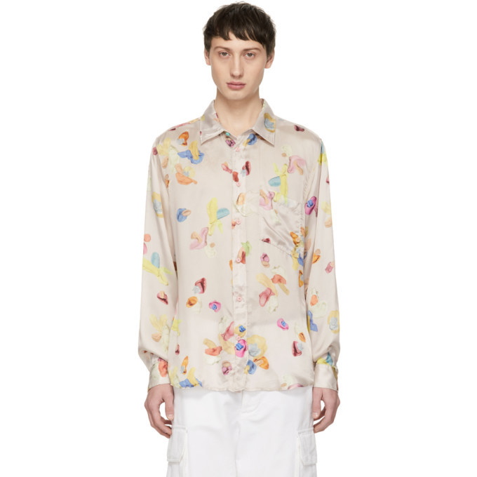 Photo: Acne Studios Pink Bla Konst Road Gum Shirt